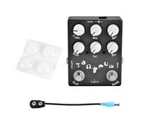 Mtlavishness Metal Mini Booster Electric Guitar Effect Pedal Compact And Portable With Hard Metal Shell Stable And Durable For Guitarists Creating Best Performance With True