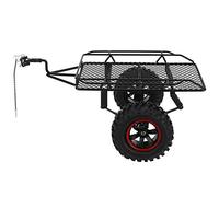 Mtlavishness Metal RC Trailer Hopper Frame Upgrade Accessory Premium Metal Construction with Shock Absorption Anti Collision Design, for Axial 4 RC Car Model to
