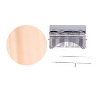 Mtlavishness Mini Darning Machine DIY Portable Darning Loom with 28 Hooks Durable Stainless Steel and Pine Material for Household Clothes Repair and Craft Projects (28 hooks)