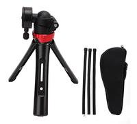 Mtlavishness Mini Extendable Flexible Ball Head Lightweight Selfie Stick Handheld Desktop Tripod for Camera with Adjustment Fine Tuning Height Strap Port Design Stable Locking