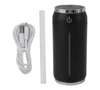 Mtlavishness Mini Humidifier Portable USB Compact 7 Colors Night Light Ultra Quiet Operation Automatic Shutdown Protection for Office Desk Bedroom Car Travel Home Small Room Air (Black)