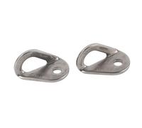Mtlavishness Mountain Climbing Bolt Hanger, 2Pcs 304 Stainless Steel Caving Protection Accessory with High Strength & Resistance for Rock Climbing, Cave Exploration, High (M10)