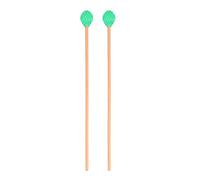 Mtlavishness Musical Instruments Marimba Mallets Beech Handles And Wool Heads For Intermediate Players Ideal For Marimba Playing Purple Color 1 Pair Approx 80g Weight And 41 5cm (Green)