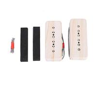 Mtlavishness Neck Bridge Soap Bar Pickup Alnico V Magnet for Guitar Durable Beautiful Decoration Suitable for Collection Display (Wood Color)