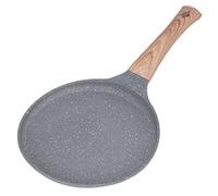 Mtlavishness Non Stick Pancake Pan with Heat Handle Grey Aluminum Alloy Frying Pan for Gas Electric Induction Cooktops for Crepes Eggs Pancakes 6.Inch