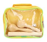 Mtlavishness Orff Instrument Set For Kids Preschool Educational Use Pure Wood Material Develop Infant Intelligence Suitable For Listening Training And More Wood Color