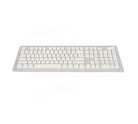 Mtlavishness PBT Keycaps High Low Layout Double Layer 2 Color 108 Keys Ideal For 61 87 104 108 Key Mechanical Keyboards With Translucent Design Comfortable Tapping And Durable PBT (White)
