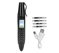 Mtlavishness Pen Mini Cell Phone Bluetooth Dialer 0.96 Inch Tiny Screen Mobile Phone Support GSM Dual SIM 32G Memory Card with Camera