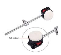 Mtlavishness Percussion Hammer Drum Stick Bass Drum Beater With Silicone Head Felt Cotton For Drum Set Ideal For Musicians And Drummers White Color Approx 4cm Diameter 17 4cm