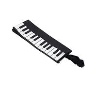 Mtlavishness Piano Keys Music Handbag Cute Design Size For Carrying Piano Books To Lessons And Shopping Made Of 600D Oxford Cloth Black And White Color
