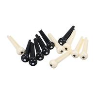 Mtlavishness Plastic Acoustic Guitar Bridge Pin Bridge Saddle And Nut String Pin Enhance Guitar Sound Quality And Volume For Acoustic Guitar Players With Light Plastic Material