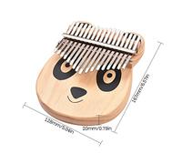 Mtlavishness Portable 17 Key Piano Made Of Pinewood With Carry Bag Tuning Hammer Cleaning Cloth Stickers A Musical Gift For Travel Entertainment Religious Ceremonies Weddings And (Cat)