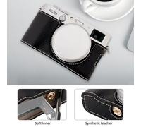Mtlavishness Portable Camera Protective Case for X100VI Retro Style with Shoulder Strap and Opening Bottom Design Ideal for Photography Enthusiasts on The Go Available in (Black)