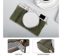 Mtlavishness Portable Camera Protective Case for X100VI Retro Style with Shoulder Strap and Opening Bottom Design Ideal for Photography Enthusiasts on The Go Available in (Green)