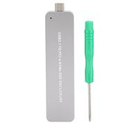 Mtlavishness Portable Metal Silver M2 Nvme To Type C Mobile Hard Disk Ssd Box Enclosure For Enhanced Storage On The Go Supports Uasp Acceleration And Trim Instruction Suitable For