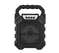 Mtlavishness Portable Rechargeable Cordless Bluetooth Karaoke Machine With Microphone Outdoor Speaker For Home Gym Party Camping Featuring Multiple Music Modes Stable Connection (Black)