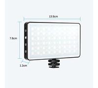 Mtlavishness Portable RGB Video Light Ideal for Vloggers Live Streamers and Product Photographers Compact Design High Brightness 97+ Color Rendition Index 3000K 8500K Dimmable 12