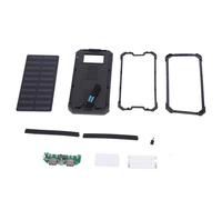 Mtlavishness Portable Solar Power Bank Kit, Large, 20000 mAh Capacity, Fast Charging, Dual USB Ports, Ideal for Outdoor Activities Like Sports and Travel with Options of Green Yellow (Black)