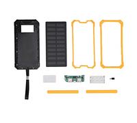 Mtlavishness Portable Solar Power Bank Kit, Large, 20000 mAh Capacity, Fast Charging, Dual USB Ports, Ideal for Outdoor Activities Like Sports and Travel with Options of Green Yellow (Yellow)