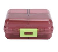 Mtlavishness Portable With Seven Grids And Sealing Cover Ideal For Daily Use And Travel Made Of Food Grade Pp Material Size Approx 3 5 X 7 2 X 7 75cm Weight Approx 42g (Wine Red)