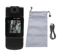 Mtlavishness Powerful 1080P Portable Video Recorder with 180° Rotating Lens 1.5 Inch IPS Screen and Infrared Night Vision Ideal for Law Enforcement Outdoor Sports and Indoor