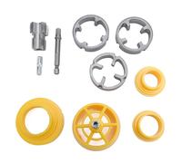 Mtlavishness PPR Pipe Threader Kit, Pipe Thread Maker Tool with 1/4 Inch Hex Shank for G1/2 (20mm) and G3/4 (26.5mm) Standard Threads, Professional Plumbing Tool for Pipe Repair