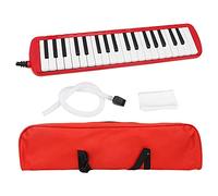 Mtlavishness Premium Abs 37 Piano Keys Melodica Musical Instrument Ideal For Beginners And Musicians At Home Or On The Go Blue Red Available 48 11 5cm 823g With Carrying Bag (Red)