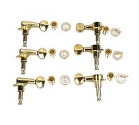 Mtlavishness Premium Full Closed Guitar Tuning Keys With Accurate Fast Operation And Stable Performance For Both Acoustic And Electric Guitars Gold 6L Zinc Alloy Material (6l)