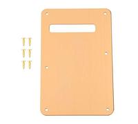 Mtlavishness Premium Gold ST Style Electric Guitar Pickguard Tremolo Cavity Cover Back Plate Metal Sturdy And Durable For Guitar Protection And Decoration With 6 Screws For Easy (Gold)