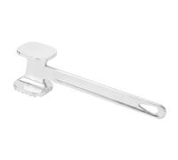 Mtlavishness Premium Hoehold Aluminum Alloy Meat Tenderizer Hammer Duty Pounder Tool for Tenderizing Beef Veal Chicken with Ergonomic Handle 95g Silver Kitchen Accessory
