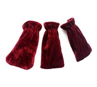 Mtlavishness Premium Pleuche Piano Pedal Protective Covers Durable Smooth And Anti Dust Suitable For Grand And Upright Pianos With Elastic Band Design Three Piece Set Approx 12 * (Red)