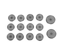 Mtlavishness Premium Transparent Black Fighting Game Keyboard Keycaps With Excellent Tactile Experience For Gaming Enthusiasts 14 Pcs Keycaps In 22.5mm And 28.5mm Diameters (Negro transparente)