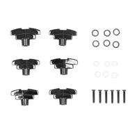 Mtlavishness Premium Zinc Alloy Guitar Tuning Peg Buttons Strong And Sturdy For Long Service Life Suitable For Acoustic And Electric Guitars Set Of 6 Pieces Fine Craftsmanship For (Black)