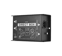 Mtlavishness Professional Single Channel Passive DI Box Audio Converter Converts Unbalanced To Balanced Signals Ideal For Electric Guitar And Bass Live Performances Compact Metal