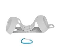 Mtlavishness Pulse 3 Silicone Speaker Protective Cover Soft Material Protects From Scratches Shock And Crush Easy To Carry With Carabiner Ideal For Travel And Biking Use (Gris plateado)