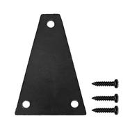 Mtlavishness Pure Black Guitar Truss Rod Cover Wear Plastic For Electric Guitars Ideal For Musicians And Guitar Enthusiasts With Size Approx 4.28 X 2.95 X 0.1cm