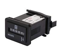 Mtlavishness Quartz Hour Meter, Engine Hour Meter, Time Counter, Generator Hour Meter, Quartz Electronic Fully Sealed Timer with 99999.9 Hours Counting Range, 10 80V AC/DC Power