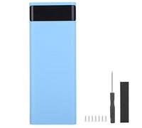Mtlavishness Quick Charge Version 8x Power Bank Case USB DIY Kit Shell Battery Holder Charging Box Blue ABS Material Durable Long Lasting Supports All Mobile Phones Any USB Port (Blue)
