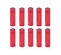 Mtlavishness Risk 10Pcs 5Mm Bike Brake Cable Cap End Tips Aluminum Alloy End Caps For Road Bicycle Blue Premium Metal Brake Cable Caps Ensure Safe Cycling Experience Ideal (Red)