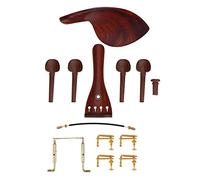 Mtlavishness Rosewood Violin Parts Set Purely Handmade Excellent Texture Accessories for 4/4 Violins A Must Have for Medium and Instruments and Enthusiasts