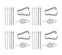 Mtlavishness S Pen Replacement Tips Easy Installation Durable ABS Material Set Suitable for S21 Ultra and S21 Ultra 5G Stylus with 20 Replacement Nibs 4 Needles and 4 Detachable (White)