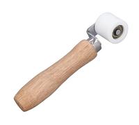 Mtlavishness Seam Roller For Membrane Welding 2 Way Bearing 1.1 Inch Width Heat Resistant Handheld Pressure Tool With Stainless Steel And Beech Handle