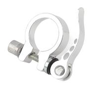 Mtlavishness Seat Post Clamp, Premium Aluminium Alloy Quick Release Seatpost Clamps with CNC Machined Hollowed-Out Lever, Rust-Resistant Bolt & Thumb Screw for Cycling Bicycle