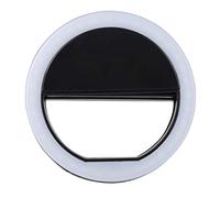 Mtlavishness Selfie LED Ring Flash Light Portable Phone Selfie Lamp Long Lasting 36 Led Bulbs 3 Brightness Levels Independent Lighting For And Other Phones In Dark Night Clubs (Black)