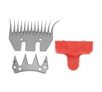 Mtlavishness Sheep Shear Replacement Blades Stainless Steel 13T Curved and 4T Universal Wool Clipper Blades for Trimming Cutting Grooming Goats Lambs