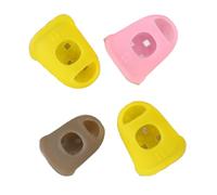 Mtlavishness Silicone Guitar Finger Guards Anti Slip Fingertip Protectors for Beginners Learning to Play Guitar and Other Stringed Instruments Set of 4