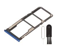 Mtlavishness SIM Card Slot Tray Replacement For Xiaomi Note 8 Premium Plastic Material Strong Durable Long Service Life Fit For Your Mobile Phone Usage Gross Weight 3g 0.1oz (Blue)