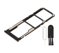 Mtlavishness SIM Card Slot Tray Replacement For Xiaomi Note 8 Premium Plastic Material Strong Durable Long Service Life Fit For Your Mobile Phone Usage Gross Weight 3g 0.1oz (Black)
