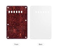 Mtlavishness Six Hole Three Ply Guitar Backplate Premium Pvc And Celluloid Material Sturdy Durable Ideal For St Electric Guitars White Pearl Black Pearl Red Tortoise Shell Optional