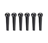 Mtlavishness Six Pieces Of Guitar Bridge Nailed String Cone Nails Are Made Of Plastic That Is Anti Deformation Sturdy And Durable Lightweight Easy To Install And Use Suitable For (Black)